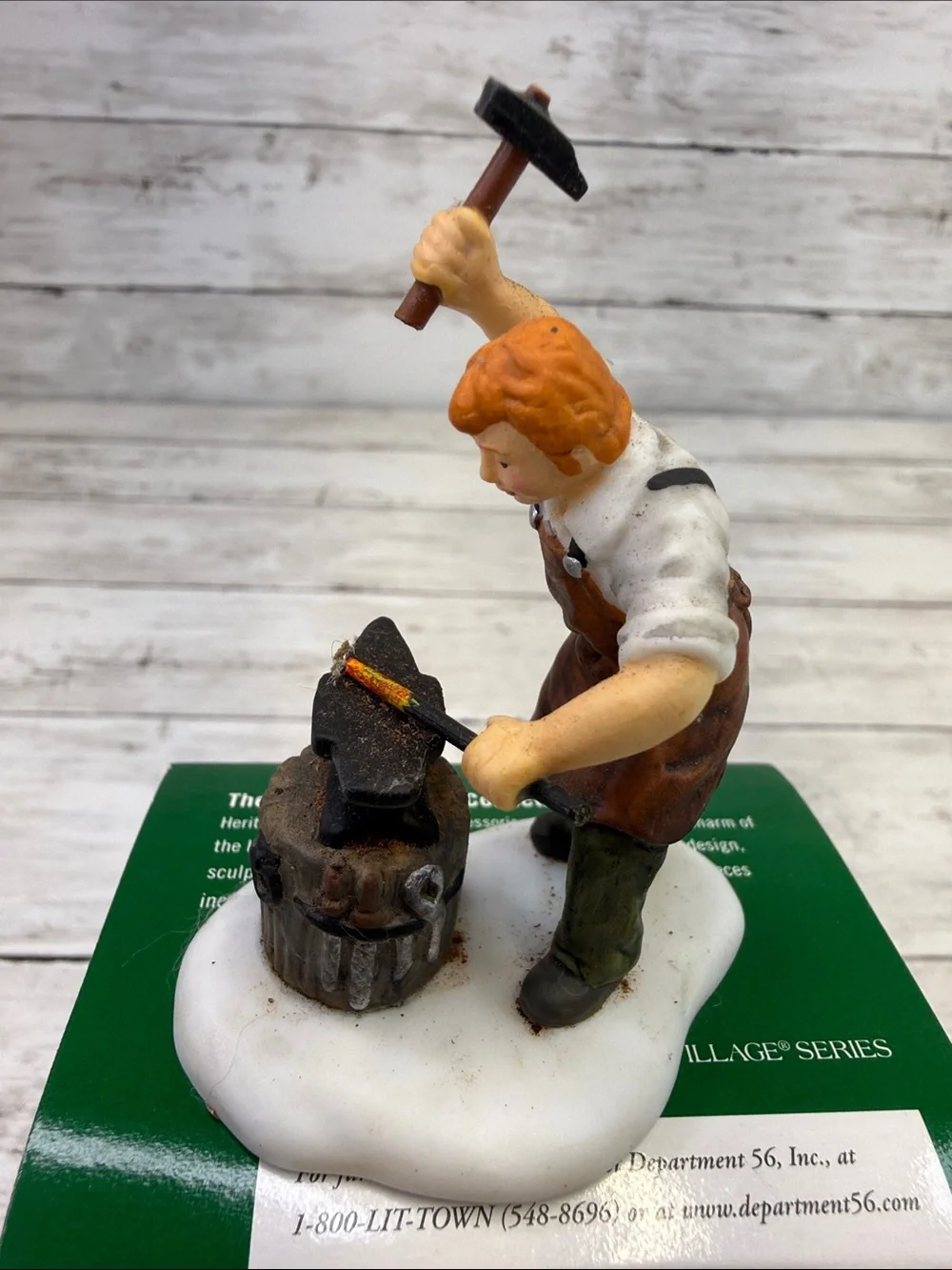 Department 56 Dickens Village “ Town Blacksmith” Accessory New England Xmas